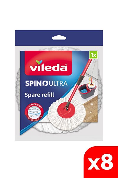 Vileda Σφουγγαρίστρα αντικατάστασης μικροϊνών Spino Ultra 8 Pack