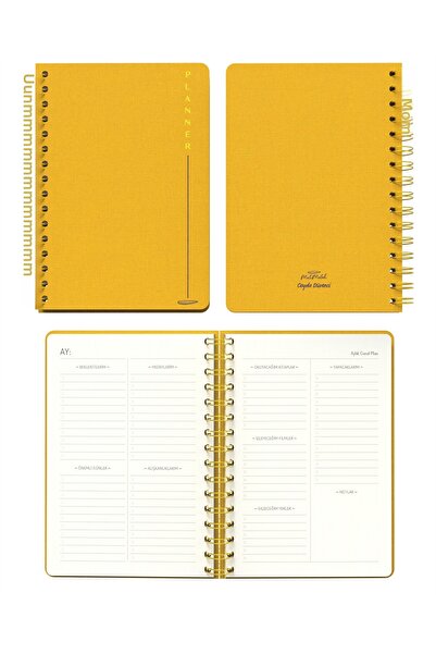 Meli Melek Melimelek Planner Mustard (Paperback) - Ceyda Düvenci