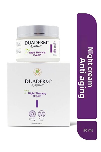 Duaderm كريم ليلي مضاد للتجاعيد ومرمم (فيتامين سي ليبوسومال وفيتامين أ بيتيني...