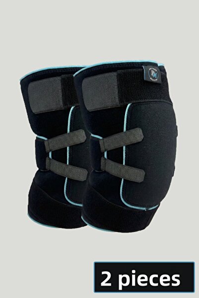 POLİMED واقي الركبة الرياضي، قطعتان من حزام الركبة المدعم بالوسائد، واقي من ا...