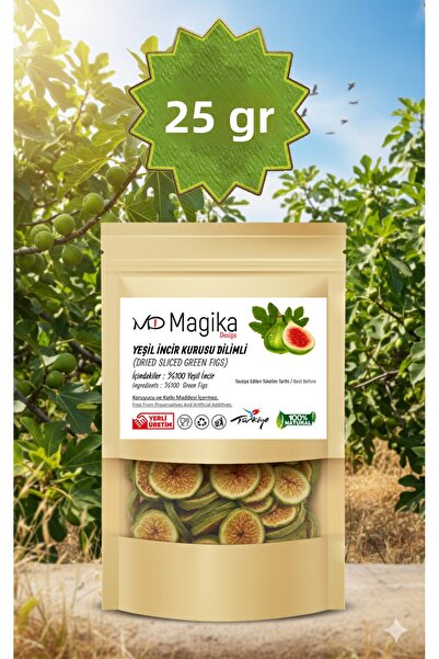 Magika Design 25 Gr Green Fig Dried Chips, Fresh Harvest, Domestic Production...