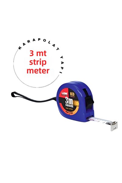 KarapolatYapı شريط قياس 3 متر × 16 مم