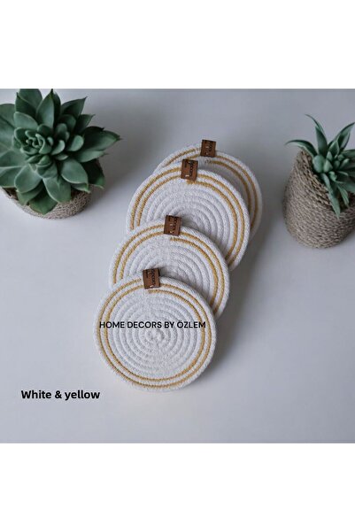 home decors by özlem 6Pcs Coaster Cup Mat Organizer Handmade Handcrafted