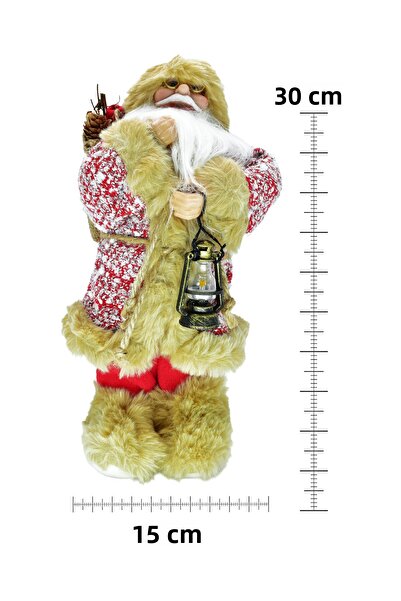 Waldern Προστατευμένο από την αποστολή Προστατευμένο από την αποστολή Premium Luxury Χριστουγεννιάτικο διακοσμητικό στολίδι Άγιος Βασίλης 30 εκ.
