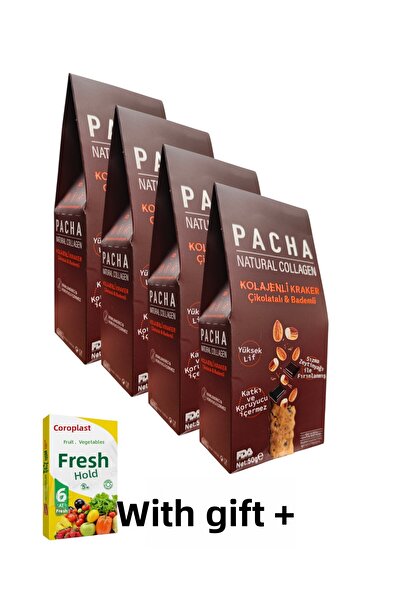 KMS HOME باجا كراكرز بالكولاجين 50 جرام × 4 قطع