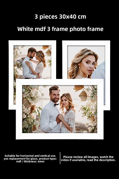 Me you 3 Pieces 30X40 Frame - Mdf Frame - Photo Frame - A3 Poster Frame