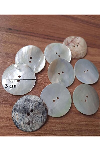 İMREN AKSESUAR زر أم اللؤلؤ 3 سم 1 جودة 10 قطع