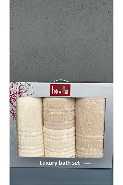 SERENART HOME Havi̇lla Hamam Set Beige