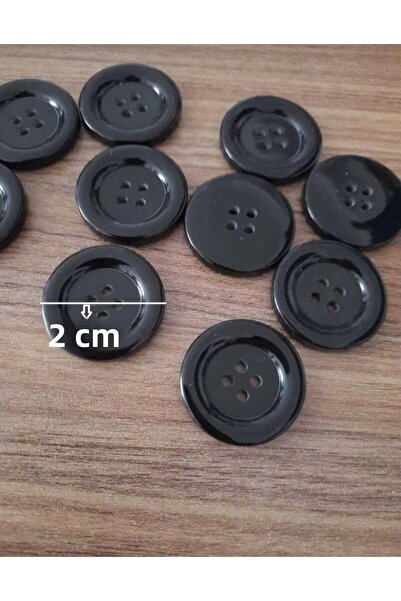 İMREN AKSESUAR جاكيت إيطالي بأزرار سوداء مقاس 2 سم، بنطلون، عبوة واحدة 10 قطع