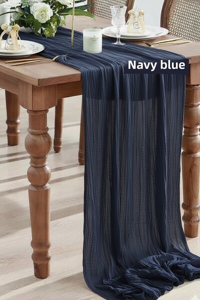 KAMİZ Bohemian Runner Tablecloth Modern Home Decor Wedding Engagement Special Day Table Cloth Dowry Set 100% Cotton