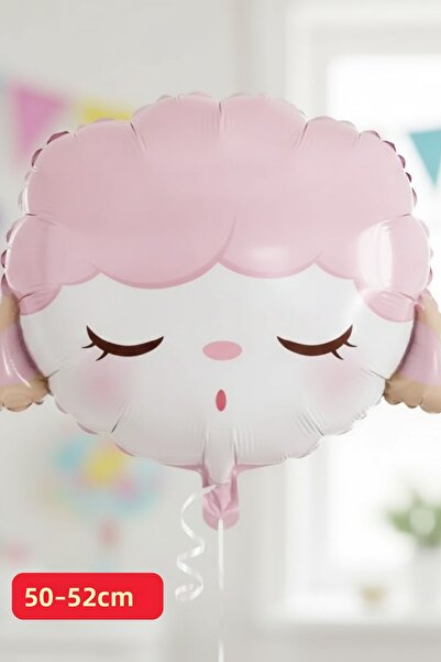 Baloncu Nene Lamb Foil Balloon Birthday Foil Balloon Character Foil Children's Birthday Balloon