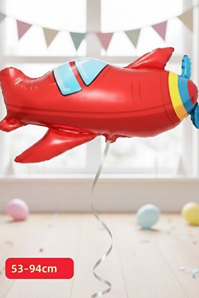 Baloncu Nene بالون فويل على شكل طائرة حمراء لعيد الميلاد، بالون فويل على شكل ...