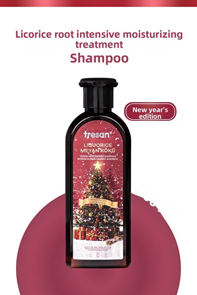 Tresan New Year Special Series - Licorice Intensive Moisturizing Sulfate-Free Shampoo – Dry and Dull Hair (300 ml)