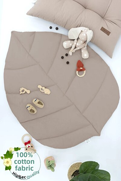 mordesign سجادة لعب للأطفال، وسادة زحف لحديثي الولادة، سجادة أنشطة، سلسلة سانتوريني، كابتشينو