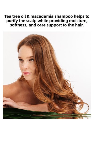 Greenlabel Tea Tree and Macadamia Extract Salt-Free, Paraben-Free, Sulfate-Free and Silicone-Free Anti-Hair Loss Shampoo 400 ml