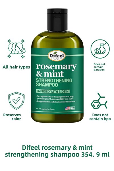 Difeel Rosemary & Mint Strengthening Shampoo 354.9ml