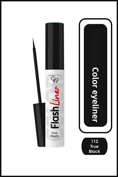 Golden Rose فلاش لاينر محدد عيون ملون 112 ترو بلاك محدد عيون ملون 3,5 مل