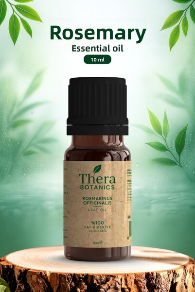 THERA BOTANICS زيت الروزماري العطري النقي 100% 10 مل - زيت أوراق الروزمارينوس...