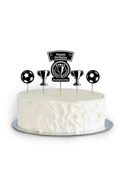 BEST PARTİ Black and White Decorative Cake Topper