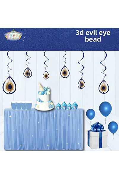 BEST PARTİ Ornament de tavan cu mărgele 3D Evil Eye