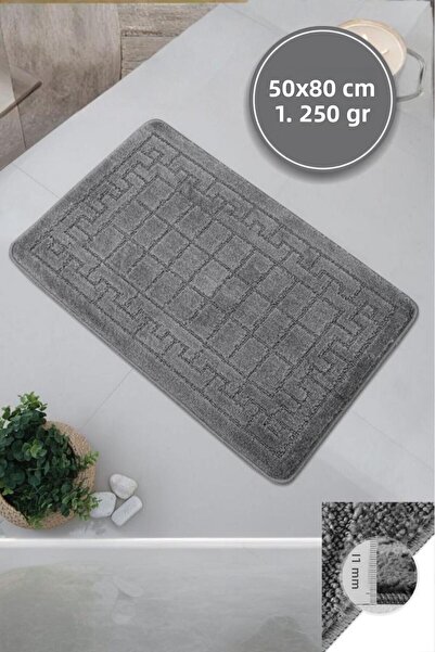 MODALİN Maldiv/Maldives Model Luxury Bath Mat Carpet 50X80 cm - Non-Slip Base...