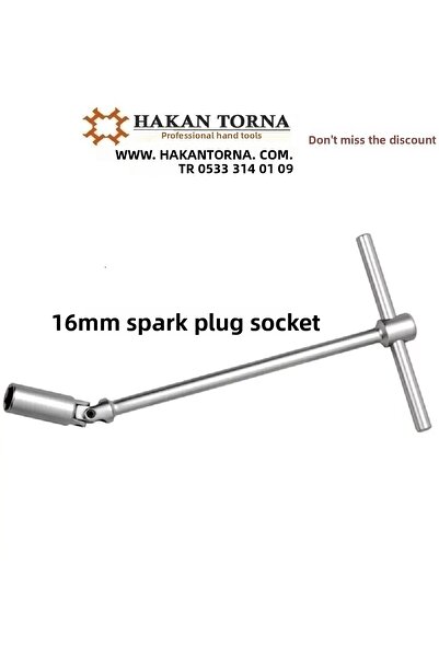 Rico 16mm Articulated Spark Plug Socket t Handle