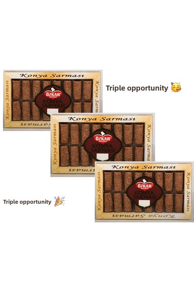Özkar مجموعة كونيا سارامي (بالكاكاو) من 3 قطع |   3x180 جرام