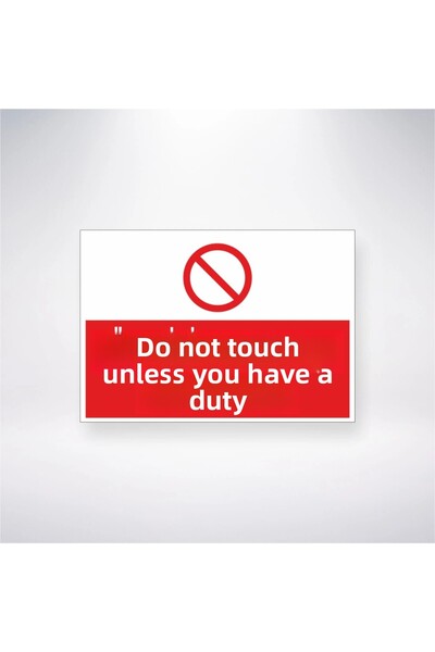 Reysa Tasarım لا تلمس إلا إذا كان المهم لديك ملصق لاصق خلفي مقاس 21 × 35