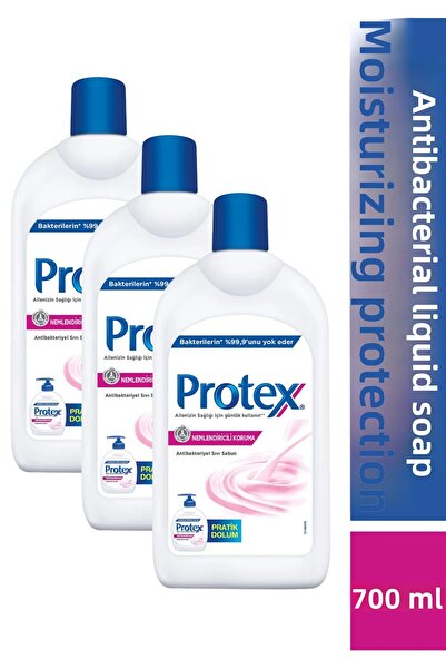 Protex كريم 700 مل سائل الصابون (3 قطع)