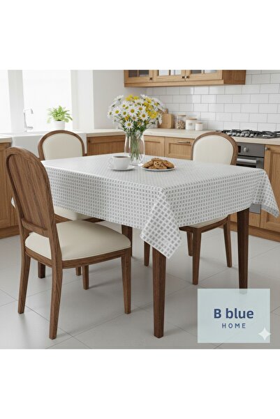 Blue Home 🆕 Wicker Lace Look Wipeable Easy to Clean Non-Slip Liquid-Proof Pvc Tablecloth