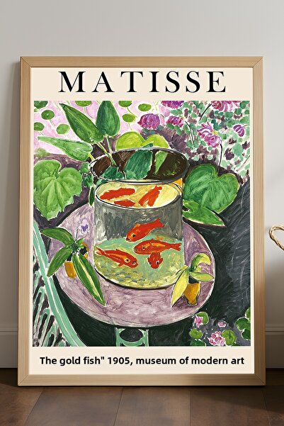 Duvarda Poster Henri Matisse înrămat cu lemn natural, pictură decorativă arti...