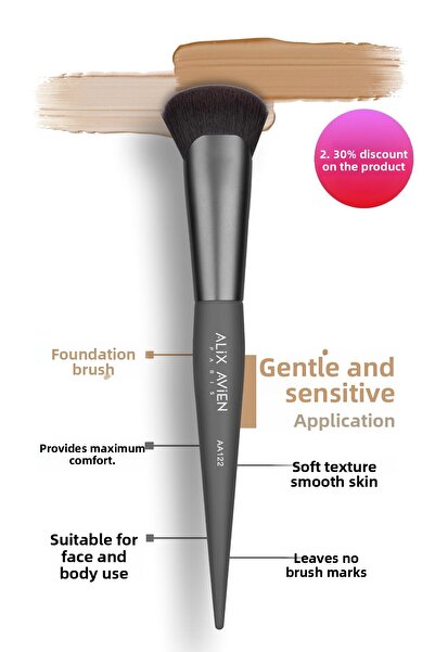 Alix Avien Foundation Brush - Foundation Brush
