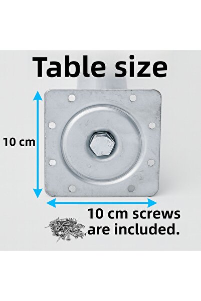 Badem10 Chubby Chrome Silver Metal Coffee Table Desk Leg 41cm Single Durable Furniture Support Riser Feet Model