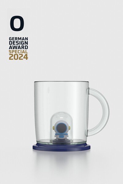 Renga Joy Astronaut Figured 250 ml Tritan Cup with Handle 222059 Blue