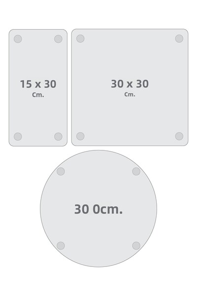 Decovetro Glass Presentation Serving Plate Set of 3 Mixed Set Cross Stitch Patterned