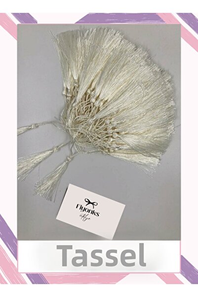 Fiyonks Atölye Tassel, Bookmark, Decoration, Invitation Tassels 50 Pieces