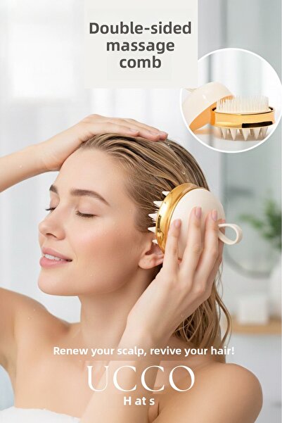UCCO Perie pentru îngrijirea părului cu vârf moale, pieptene pentru șampon pentru masajul scalpului, perie de duș, pieptene pentru masajul părului