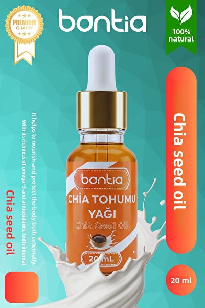 Bontia زيت بذور الشيا 20 مل - معصور على البارد |   العناية بالبشرة والشعر، دع...