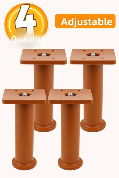 Badem10 (4 bucăți) Suport reglabil 15 cm Mobilier maro Canapea Fotoliu Baza d...