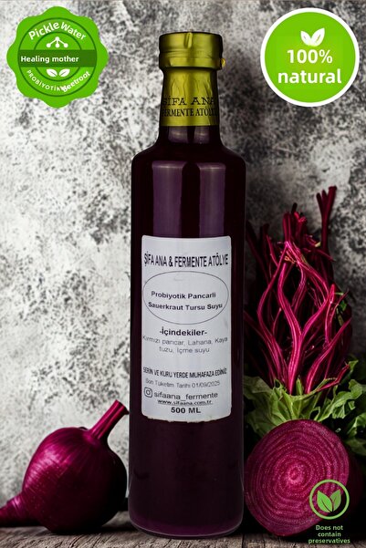 ŞİFA ANA 500 ملسوير كراوت البنجر البروبيوتيك - ماء مخلل