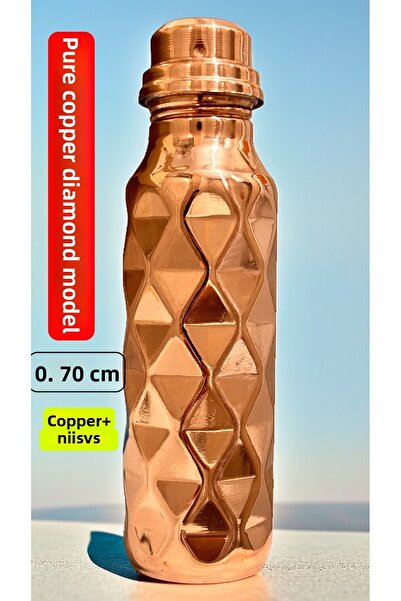 gulflower nude زجاجة مياه نحاسية 100% مصنوعة يدويًا، زجاجة مياه نحاسية مفيدة ...