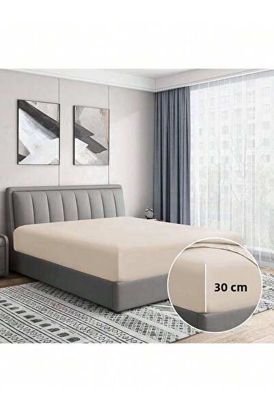 SEVHOME CONCEPT ملاءة سرير من القطن الممشط المرن - قماش قطني ناعم ومرن