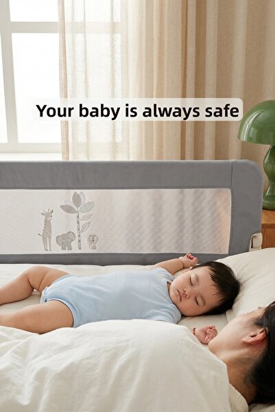Kiwi Bedguard Children's Bed Protector Barrier, Bed Guardrail 180 cm