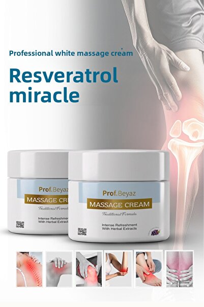 Prof Beyaz عبوة من كريم التدليك الأبيض بروفيسيا (2 عبوة) |   تركيبة عشبية معز...