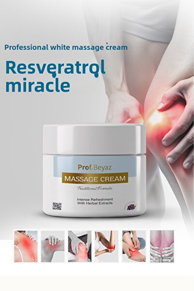 Prof Beyaz كريم التدليك |   تركيبة عشبية معززة بمعجزة الريسفيراترول المكثفة