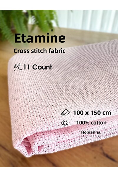 Hobianna Ύφασμα Κανβίς Εταμίν Αίντα 11 Count - 100x150εκ.