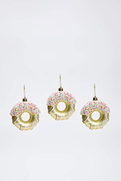 TRENDYOLMİLLA HOME Στολίδι Χριστουγεννιάτικου Δέντρου σε σχήμα ντόνατ 3 τεμαχίων TPHAW26YS00011