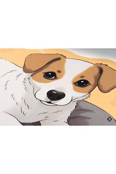 QwertyKey Deskmat Mousepad Dog Joy 4mm stitched edges