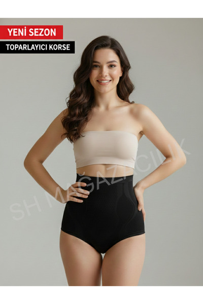 Sh Mağazacılık Women's High Waist Stitch-Free Comfortable Form | Non-Slip, Flexible Structure Body Shaping Underwear Panties