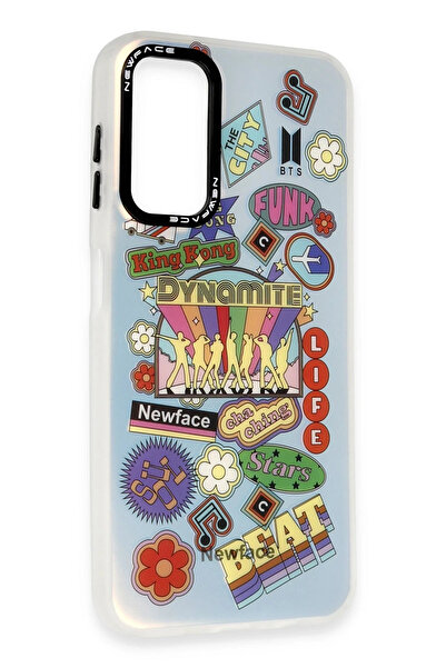 NewFace غطاء متوافق مع هاتف Galaxy A14 يدعم شبكة الجيل الرابع بنمط إستوريل - ...